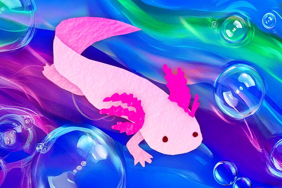 Microblocks Axolotal Axolotl — MicroPuzzles