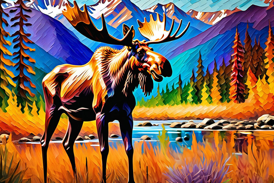 Colorful Moose