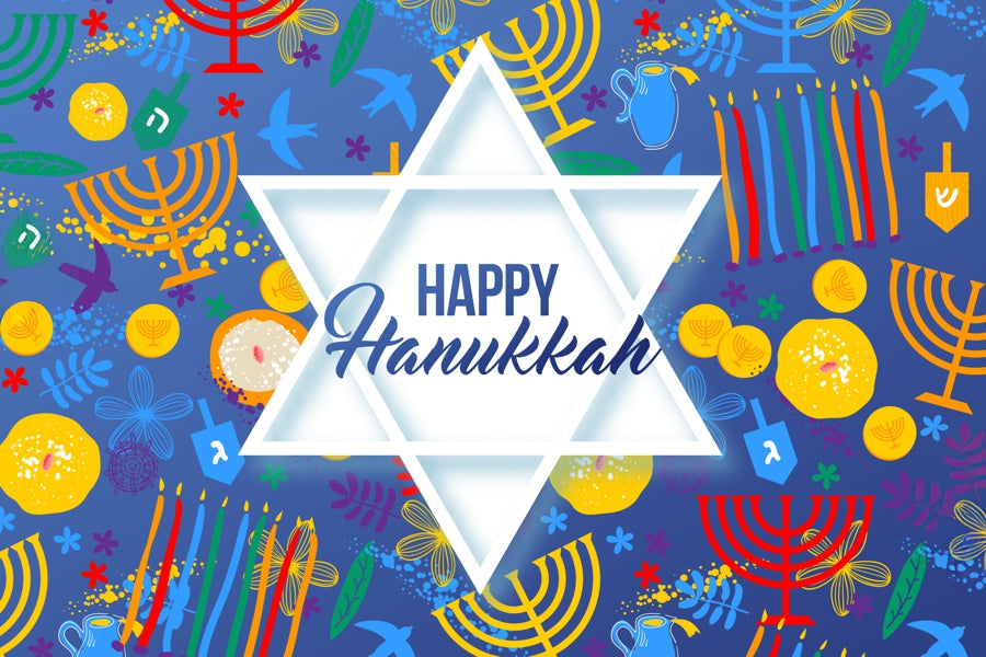 HANUKKAH COLLAGE Mini Jigsaw Puzzle