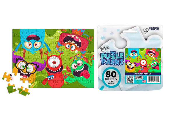 monsters and puzzles Monster Meet-up 80 Piece Mini jigsaw Puzzle Micro Puzzles