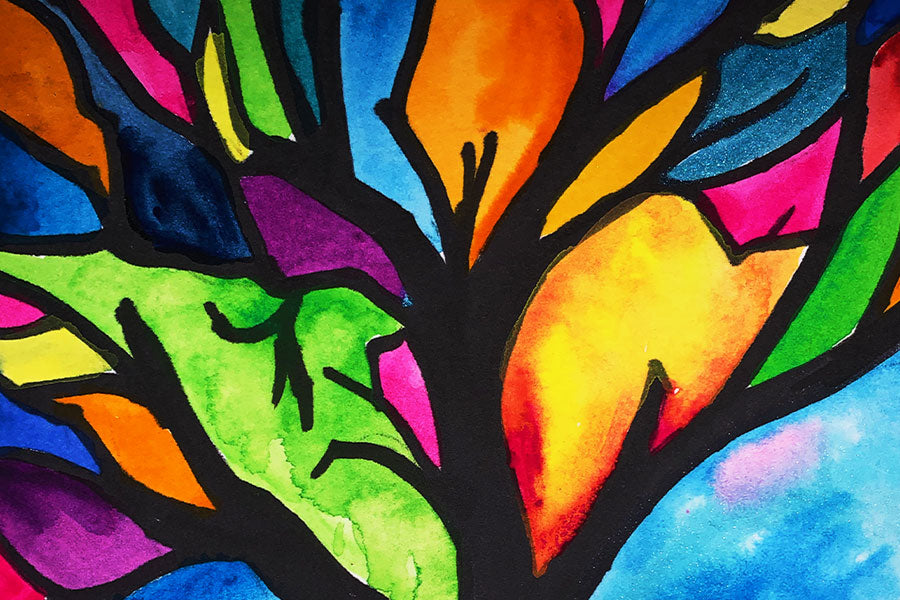 STAINED GLASS TREE