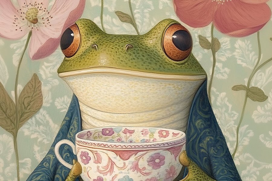 Tea Time Frog