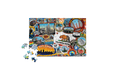 Mini Micro Jigsaw Puzzle featuring California landmarks and cities