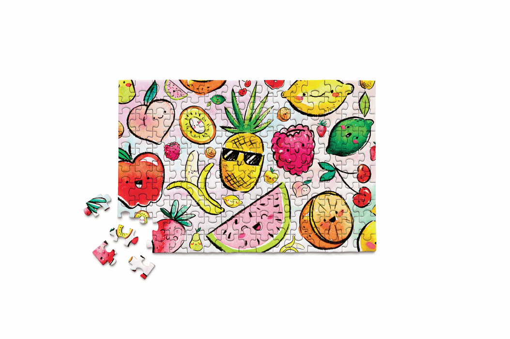150 piece mini micro jigsaw puzzle with funny fruit
