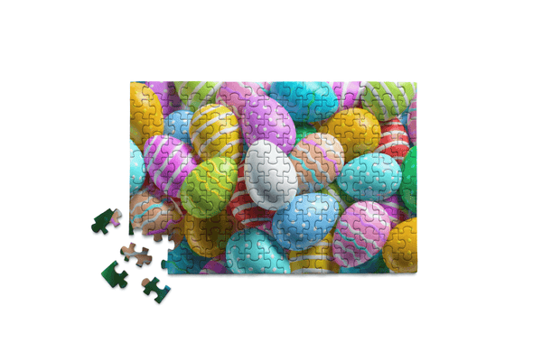 COLORED EGGS Mini Jigsaw Puzzle