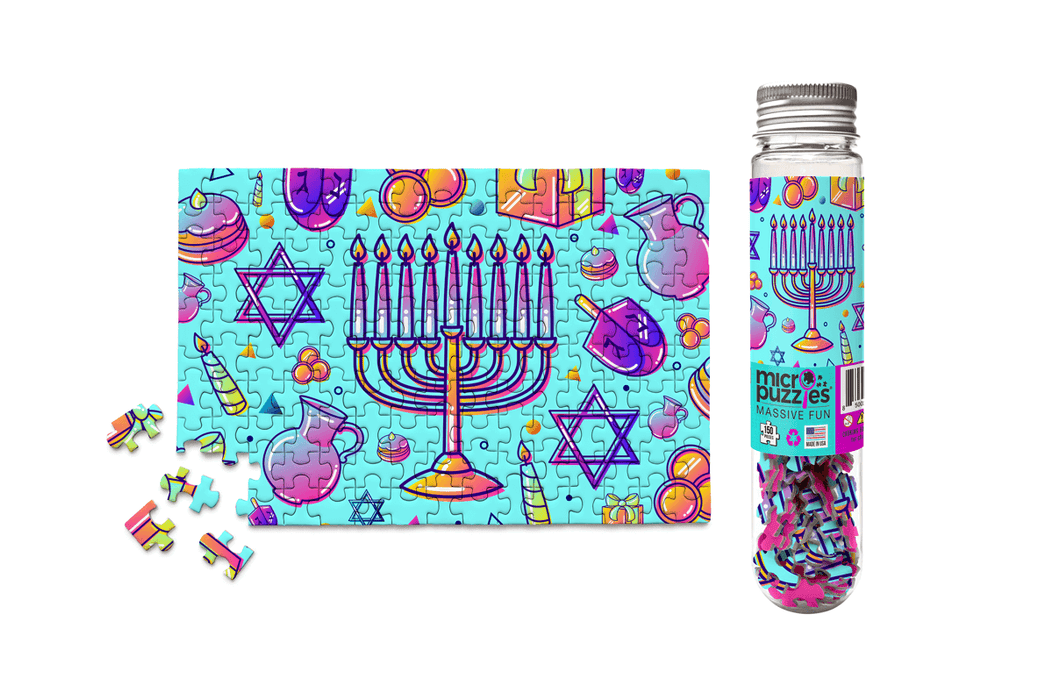 HANUKKAH - FESTIVAL OF LIGHTS Mini Jigsaw Puzzle — MicroPuzzles HANUKKAH - FESTIVAL OF LIGHTS Mini Jigsaw Puzzle — MicroPuzzles